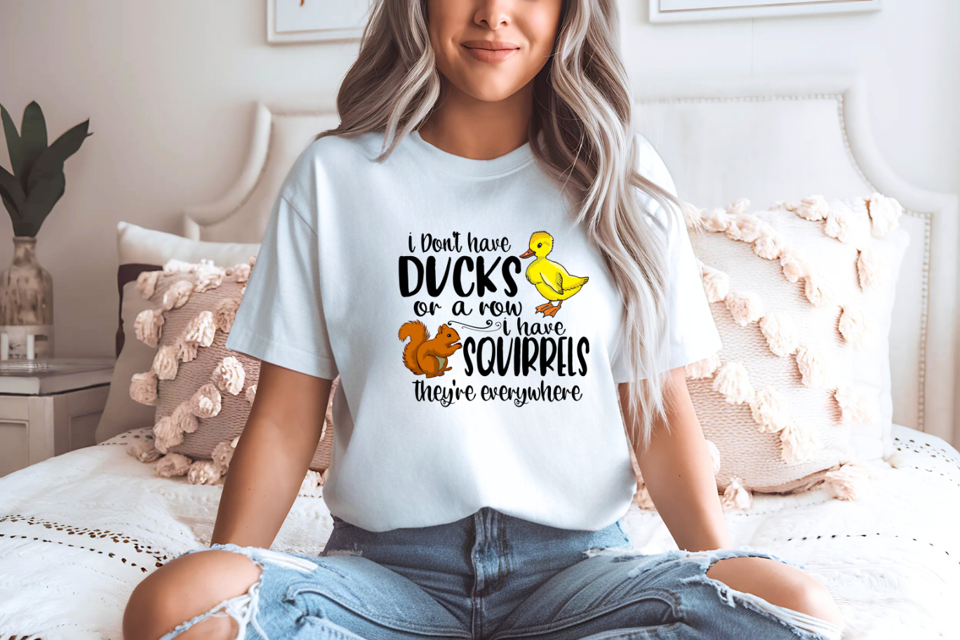 i don't have ducks or a row, i have squirrels they're everywhere