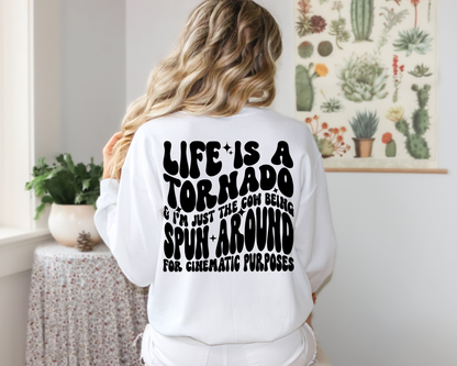 Life Is A Tornado & I'm Just The Cow Being Spun Around For Cinematic Purposes